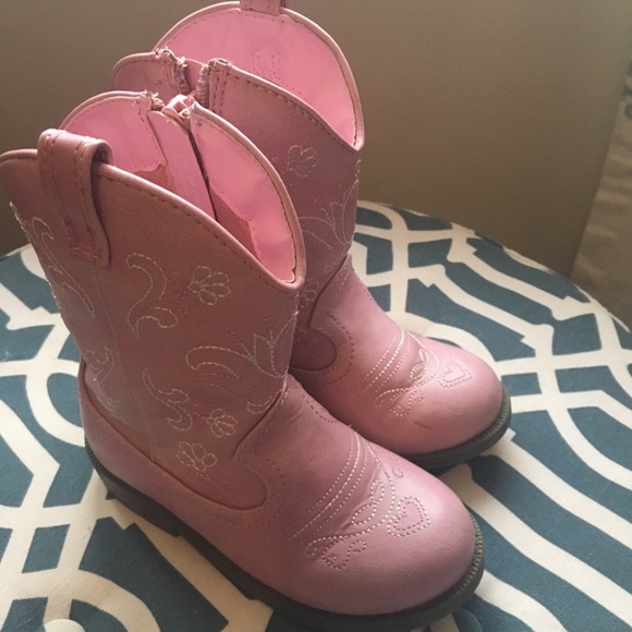 Toddler pink cowboy boots, Sz 9 - Picture 1 of 3